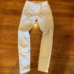 YMI stretch white jeans